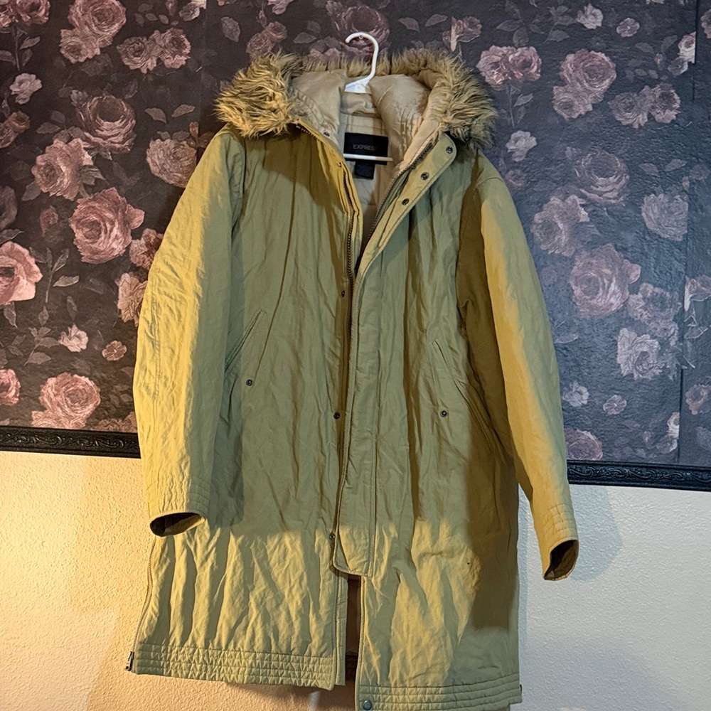 Express Parka with Faux Fur Trim